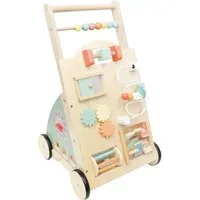 Spielmaus® Nachziehspielzeug SpielMaus Holz Spiel- und Lauflernwagen