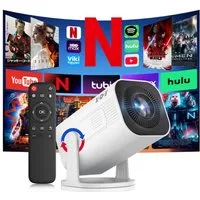 XGODY 2026 Neu Tragbarer Projektor Gimbal 3Pro 4K Android 14 Wifi6 BT 5.4 Mini-Beamer (260 lm, 1500:1, 3840 x 2160 px, Android 14 OS mit App-Store, Youtube, Netflix, Prime Video etc)