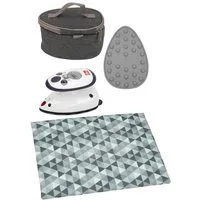 Semplix Dampfbügeleisen - Bügelset - Prym Mini Dampfbügeleisen+Bügelablage+Tasche