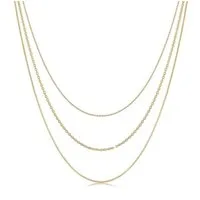 Elli Ketten-Set Basic Layer Lagen Look Trend Blogger 925 Silber