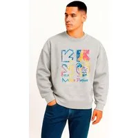 Banco Sweatshirt Herren Oversize Rundhals Pullover Oversized Fit Extra weit, mit verlängerten Schultern.