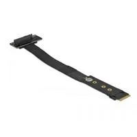 M.2 Key M zu U.2 SFF-8639 NVMe Adapter gewinkelt mit 20 cm Kabel, Schnittstellenkarte