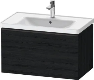 Duravit D-Neo Waschtischunterbau wandhängend Eiche Schwarz Matt 784x452x440 mm - DE42550BD160000 DE42550BD160000