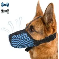 Ledander Maulkorb Hundemaulkorb: Beiß-, Bell- und Kauverhinderung, atmungsaktiver Maulkorb für kleine, mittelgroße und große Hunde