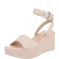 Ital-Design Elegante Keilsandalen für Damen mit verstellbarem Riemen Plateausandaletten (89852406) Keilabsatz/Wedge Keilsandaletten in Beige