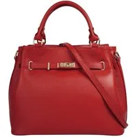 Samantha Look Henkeltasche, echt Leder, Made in Italy, geräumige Henkeltasche mit Smartphonefach