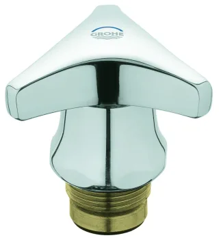 Grohe Oberteil 11104 mit Trecorn Griff Markierung blau 3/4" chrom, 11104000 11104000