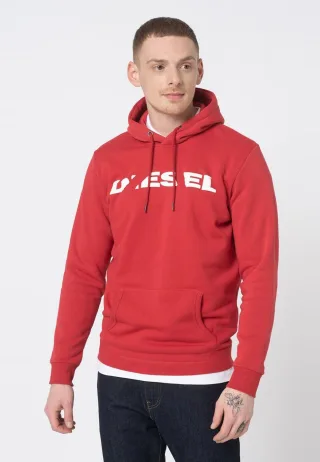 Diesel S Agnes BRO Herren Sweat Hoodie in rot