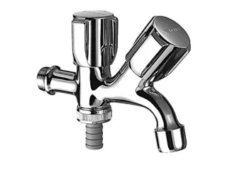 Schell Kombination Auslaufventil COMFORT mit Schlauchverschraubung 1/2" chrom 035620699