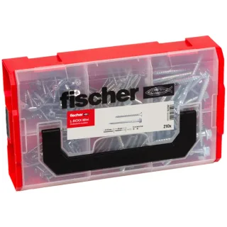 Fischer Dübelsortiment L-BOXX mini Dübelschrauben (210 Teile) - 553347