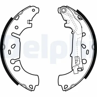 Delphi Bremsbacken hinten Fiat Grande Linea Punto