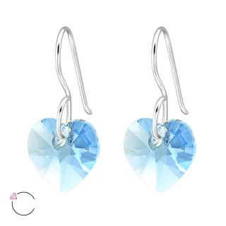 Herz Ohrringe aus 925 Silber