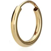 NKlaus Single-Creole Einzel 585 Gelbgold Creole Ohrring Ohrschmuck 1,8m