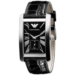 Emporio Armani AR0143 Klassisch Schwarz Herrenuhr