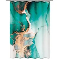 Kleine Wolke Duschvorhang Teal Breite 180 cm