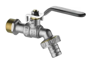 Neuesbad Auslaufventil Ventil mit Garten Schlauch Adapter, 1/2" NB1DEVFA152L1