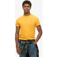 Superdry Rundhalsshirt ESSENTIAL LOGO EMB TEE aus Baumwolle und Single Jersey, Slim Fit, Kurzarm, hüftlang