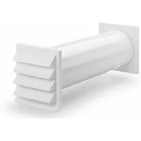 Naber Lüftungsschacht Naber K-Klima-R 150 / 150 Mauerkasten, weiß