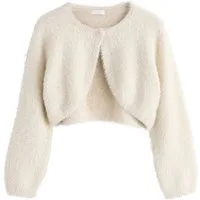 Next Strickjacke Flauschiger Bolero für besondere Anlässe (1-tlg)