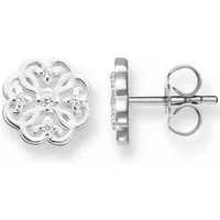 THOMAS SABO Paar Ohrstecker Kleeblatt-Design, mit Zirkonia