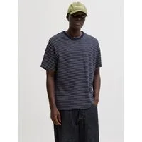Jack & Jones Rundhalsshirt JJEDOVER STRIPED TEE SS CREW NECK SN mit Streifendesign