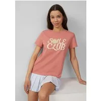QS Kurzarmshirt T-Shirt Baumwollshirt mit Frontprint
