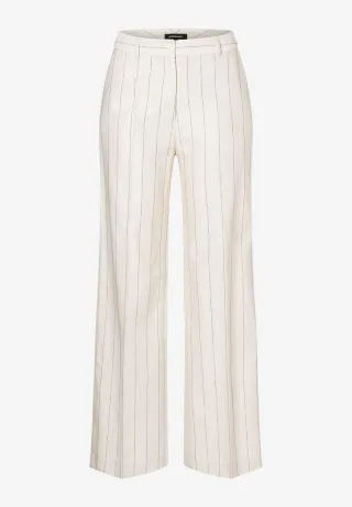 MORE & MORE - Nadelstreifenhose beige - Gr. - 40