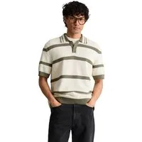 Marc O'Polo DENIM Poloshirt regular mit Strickvariationen und Streifen