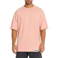 Reichstadt Oversize-Shirt Herren Relaxed Fit Kurzarmshirt 23RS041 mit Stitching am Kragen