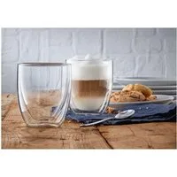 WMF Gläser-Set Kult Coffee, doppelwandige Thermogläser, 2-tlg., Glas, hält die perfekte Trinktemperatur, kondensationsfrei