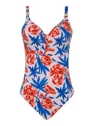 Chantelle Lingerie - Sauvage Bedeckender Badeanzug mit Bügeln Laurel Flower - Gr. - 85E
