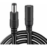 Bolwins N47C 10m Strom Verlängerungskabel Kabel DC Kupplung 5,5x2,1mm 12V Netzkabel, DC 5,5 x 2,1 mm Stecker, DC 5,5 x 2,1 mm Buchse (1000 cm), Flexible Kabelführung, einfache Verlängerung des Stromanschlusses
