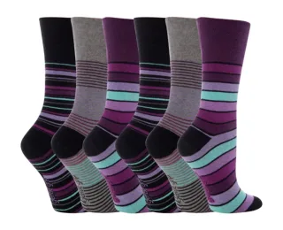 Gentle Grip - 6 Paar Damen Gentle Grip nicht elastische Socken - GG10
