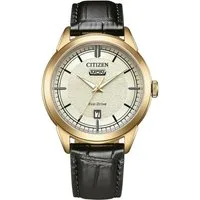 Citizen Solaruhr Eco-Drive Classic (C7 Design) AW0153-04AC, Armbanduhr, Herrenuhr, Lederarmband, analog, Big Date
