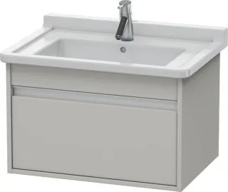 Duravit Ketho Waschtischunterbau wandhängend Betongrau Matt 650x455x410 mm - KT666300707 KT666300707