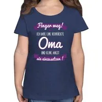 Shirtracer T-Shirt Finger weg ich habe eine verrückte Oma I Statement Sprüche Kinder