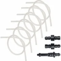 Jotaca Milchschlauch-Adapter 6x Milchschlauch Silikonschläuche Ersatz + 3x Anschlussnippel, Zubehör für Jura Kaffeevollautomaten, Schlauch Innendurchmesser 3mm - Schlauch Außendurchmesser 6mm