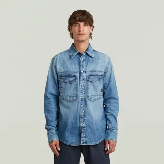 G-Star - Dakota regular shirt ls faded blue kyanite - Gr. - S