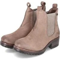 Lazamani LAZAMANI Chelsea Boots LA68001 TAUPE Damen Leder beige Schlupfstiefel