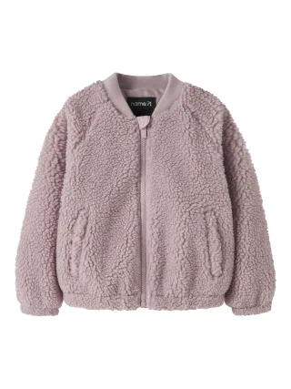 NAME IT - NMFMIFFY SHERPA JACKET Violet Ice - Gr. - 92