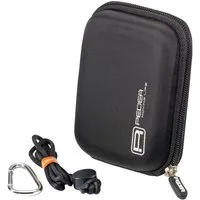 PEDEA Kameratasche Hardcase für Digitalkamera Kompaktkamera & Action Cams, Hardcase Schale, wasserabweisend, Zubehörfach, Karabine & Umhängeband