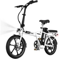 COLORWAY E-Bike Cityrad 16 Zoll E Bike 36V12Ah Lithiumbatterie.25 km/h.Bis zu 35-60km, 1 Gang, Kettenschaltung, Heckmotor, 432 Wh, Falt-E-Bike Erwachsene, 250W, Tretunterstützung – kompaktes Cityrad