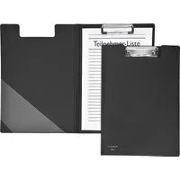 FOLDERSYS Schreibmappe Klemmbrettmappe A4 PP schwarz