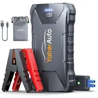Yaber 13800mAh Starthilfe Powerbank fürs Auto 2000A Starthilfegerät 13800 mAh (12 V), 2000A, Kompakt & Leicht, 10 Schutzmaßnahmen, Notfall-LED-Licht