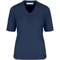 bianca Kurzarmshirt EDIRA in cleanem Look mit V-Ausschnitt