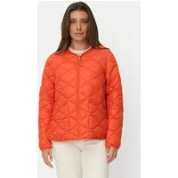 camel active Steppjacke mit 2-Wege Reißverschluss Langarm Markenlogo
