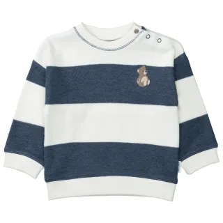STACCATO - Kn.-Sweatshirt,oversized deep blue mel.str. - Gr. - 80