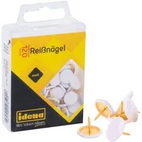 Idena Stecknadeln Idena 334025 - Reißnägel, 120 Stück, weiß