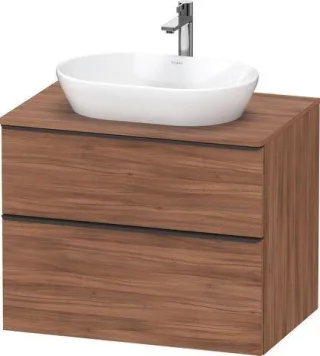 Duravit D-Neo Konsolenwaschtischunterbau wandhängend Nussbaum Matt 800x550x664 mm - DE49670BD790000 DE49670BD790000