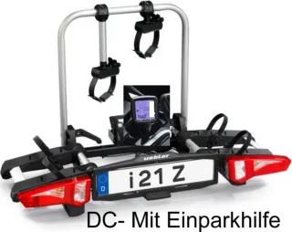 Uebler Kupplungsträger i21 Z für 2 Räder mit 90° Abklappung & Rückfahrkontrolle
